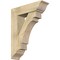 Ekena Millwork Merced Traditional Rough Sawn Bracket w/ Offset Brace, Douglas Fir, 8"W x 28"D x 36"H BKT0806X28X36MRC01RDF - alternate 1